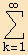 Underoverscript[∑, k = 1, arg3]