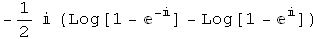 -1/2  (Log[1 - ^(-)] - Log[1 - ^])